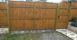 Купить распашные ворота деревянные Шуя, цена от 2737 руб.